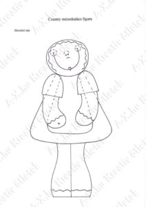 Karácsonyi mézeskalács figura fából