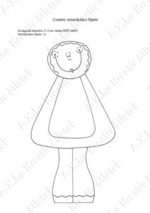 Karácsonyi mézeskalács figura fából