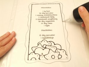 mézeskalács üvegmatricából