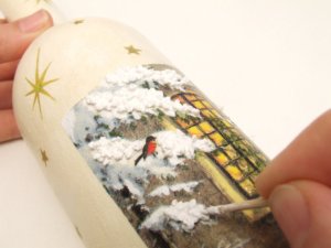 Karácsonyi díszüveg