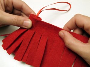 Filc karácsonyfadísz