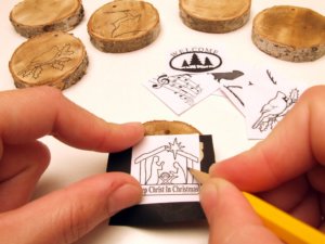 faszelet karácsonyfadísz