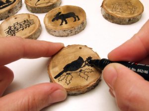 faszelet karácsonyfadísz