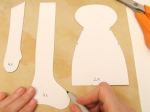 Karácsonyi varrott angyalka