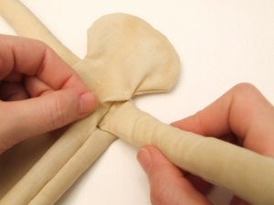 Karácsonyi varrott angyalka