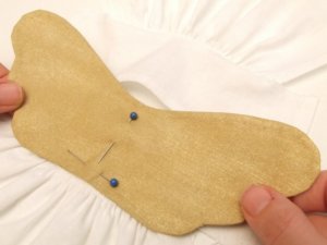 Karácsonyi varrott angyalka