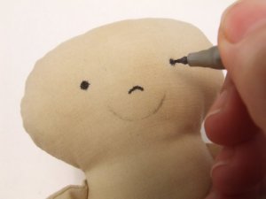 Karácsonyi varrott angyalka