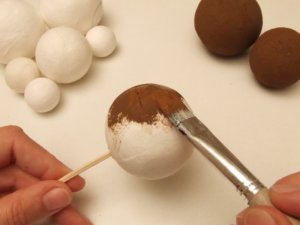 Mézeskalácsfej papírmaséból