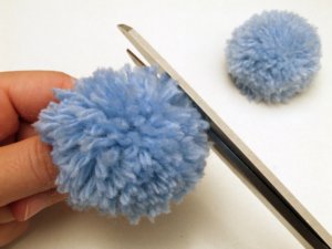 Adventi pompon koszorú