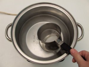 Havas gyertya cserépben sajátkezüleg