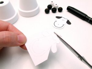 Húsvéti bárányka cserépből