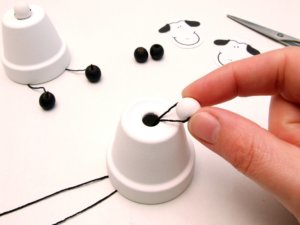 Húsvéti bárányka cserépből