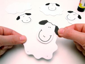 Húsvéti csipesz bárányka