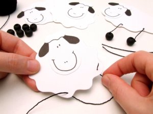 Húsvéti csipesz bárányka