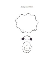 Fakanál bárány sablon